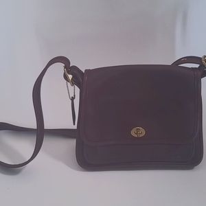 Vintage coach brown leather bag